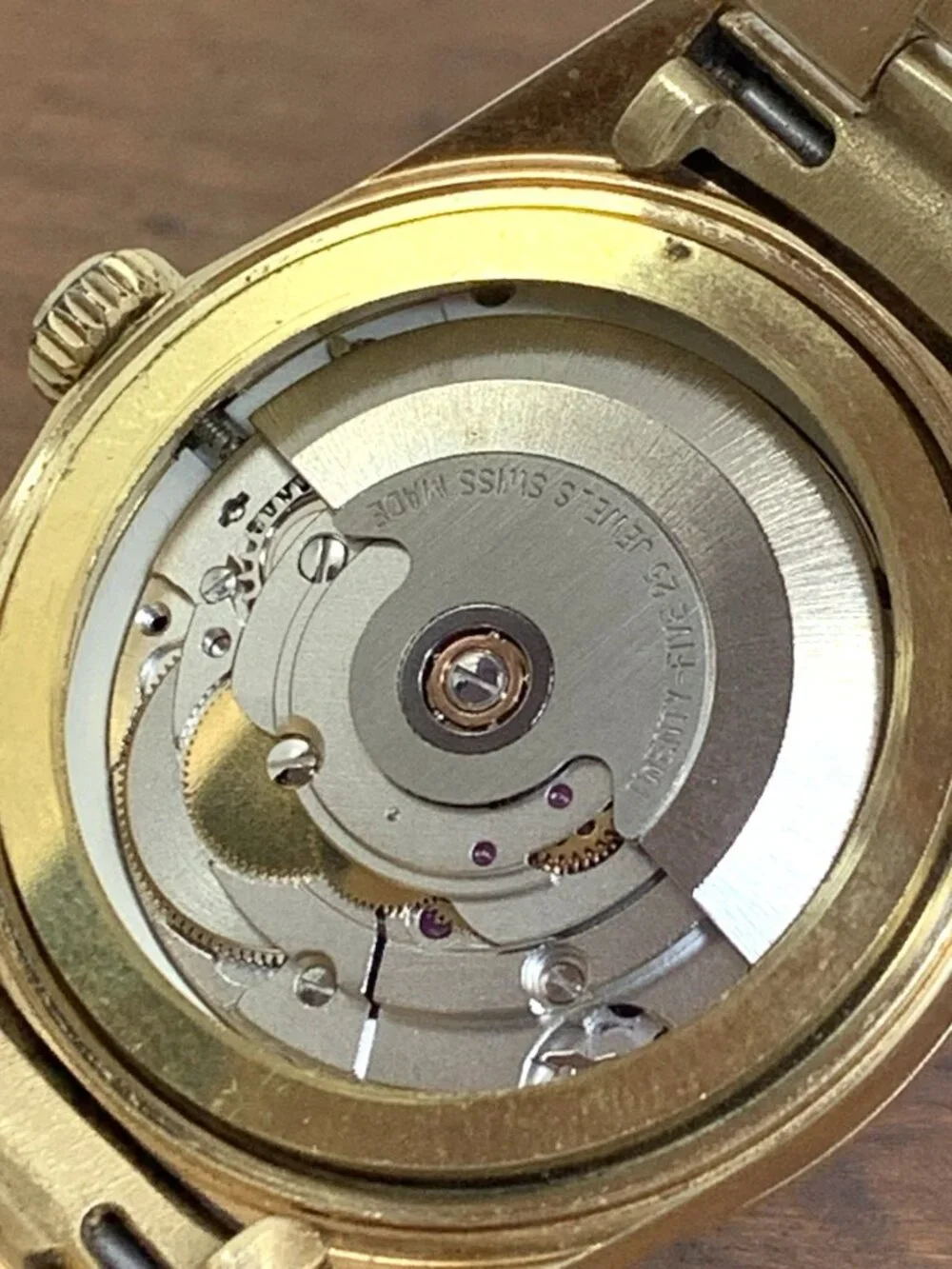 Geneve Men's Watch Vintage Swiss Automatic Day Date 14k Yellow Gold 109.1g 35mm